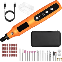 Mini Draadloze Roterende Gereedschap 5 Snelheden USB Oplaadbaar Roterend Gereedschap Set met 55 Accessoires Multifunctio