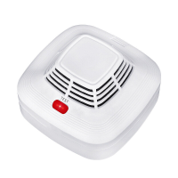 Mini Draadloze Vierkante Rookmelder Geluid Licht Brandalarm Real time Brede Dekking Huishoudelijke Rook Branddetectie Ap