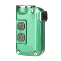 Mini Dubbele schakelaar Sleutelhangerlamp USB Opladen Zaklamp Camping Lantaarn Licht Draagbare zaklamp Waterdicht Super