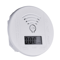Mini Ronde Rookmelder Koolmonoxide Detectie LED Dichtheid Display Geluid Licht Alarm Hoge Gevoeligheid Alarm Apparaat vo