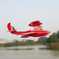 MinimumRC Macchi M 33 Mini Schaal 400mm Spanwijdte KT Foam RC Vliegtuig KIT+Motor