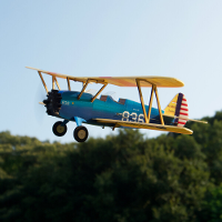 MinimumRC PT 17 Stearman Micro Schaal 360mm Spanwijdte KT Foam RC Vliegtuig Biplane KIT+Motor