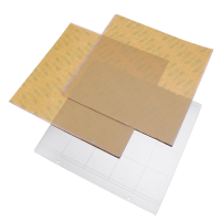 MK52 Hot Bed ijzeren plaat 253,8 * 241mm met 2 stuks zelfklevende PEI voor 3D printer