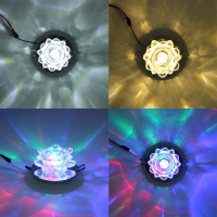 Moderne 3W Crystal LED Lotus Plafond Light Fixture Flush Mounted Lamp voor de gang van de gang