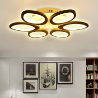 Moderne cirkel Ring plafondlamp Lamp acryl traploos Indoor 780 LED kroonluchter