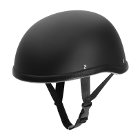 Motorhelm Vintage halfgelaatsmasker Mat zwart