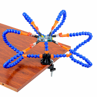 Multi Soldeergereedschap met derde hand tool en 6 flexibele armen, Soldeerbouthouder voor PCB lasreparatie