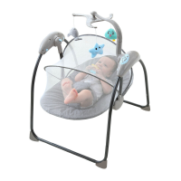 Multifunctioneel elektrisch babybed Slaapassistent Wieg Babybed met afstandsbediening Schommelsnelheid en Bluetooth muzi