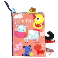 Multifunctioneel Staartdoek Boek Educatief Speelgoed Boek Scheurvast Innerlijk Geluid Papieren Omslag Baby Verlichting L