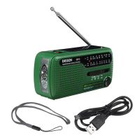 Multifunctionele draagbare FM/MW/SW1,2 radio Noodoplaadradio op zonne energie