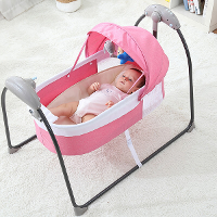 Multifunctionele Smart Elektrische Babybed Bed Timing Aanpassing Nieuwe Baby Wieg Bluetooth Muziek Multi Range Aanpassin