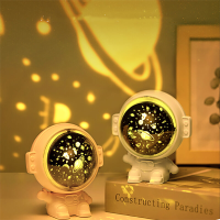Muziek Galaxy Star Projector Starry Sky Nachtlampje Astronaut Lamp Kamer Decr Gift Kind Kids Baby Kerst Spaceman Project