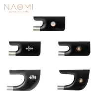 NAOMI Cupronickel Mounted Advanced Level Ebony Frog voor 4/4 Contrabas Bow Frog