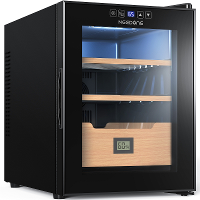 NEEDONE 33L Elektrische Humidor Sigarettenkoeler en Verwarming Spaans Cederhouten Planken