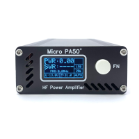 Nieuwe Micro PA50+ (PA50 Plus) 50W 3.5MHz 28.5MHz 1.3Inch OLED Scherm Intelligente Kortegolf HF Power Amplifier SWR Mete