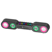 NieuwRiXing 5W * 2 Bluetooth luidspreker Soundbar Dual Spreker Diafragma HiFi 6D Stereo Surround Sound RGB licht TWS 240