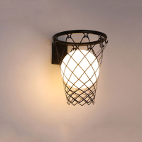 Noorse creatieve wandlamp woonkamer gang pub slaapkamer studie kinderkamer gepersonaliseerde basketbal wandlamp