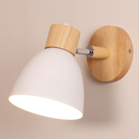 Nordic Wandlamp Houten Wandkandelaar Voor Slaapkamer Woonkamer Home Verlichting E27 Bitterkoekje Nachtkastje Wandlamp Ho