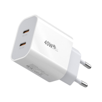 Olaf 40W 2 poorts USB PD oplader Dual 20W USB C snelladeradapter EU stekker US stekker voor iPhone 12 13 14 14Pro Max vo