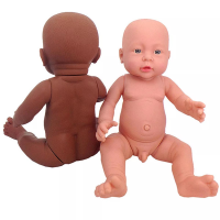 Ongeverfd lege pop schimmel volledige siliconen vinyl herboren pop levensechte zorg zorg training figuur Baby Doll speel