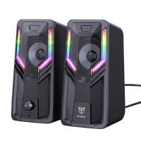 ONIKUMA G6 Computerluidspreker 5W * 2 Multimedialuidspreker met 2.0 Kanaals HIFI Geluid 360 ° Surround Sound RGB licht