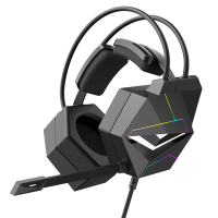 Onikuma X20 RGB gamingheadset Ruisonderdrukkende hoofdtelefoon Surround Sound LED lamp met microfoon