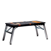 Onkel.J Multifunctionele Werkbank Paardenkruk Rvs Diy Console Trolley Steigers Mobiele Platform Ladder Voor Houtbewerkin