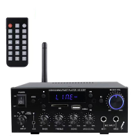 Opgewaardeerde KS 33BT laagfrequente HiFi stereo digitale versterker BT5.0 LED digitaal geluid FM radio 2x60W versterker