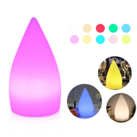 Oplaadbare Colorful LED WiFi APP Controle Nachtlampje Smart Water Drop Shape Tafellamp Compatibel met Alexa Google Home