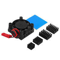 Orange Pi 5 Plus Koelventilator Aluminium Warmteafvoer met Thermische Pads CPU Chip Koeling voor OPI 5 Plus Board