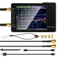 Originele Hugen uitvoering 2,8 inch NanoVNA H vector netwerkantenne analyzer 10KHz 1,5GHz MF HF VHF UHF met SD kaartsleu