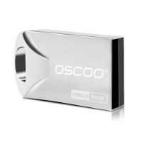OSCOO USB2.0 Flash Drive Pendrive USB schijf 16G 32G 64G draagbare metalen mini duimschijf