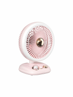 Outdoor Mini Home Roterende Bobblehead Fan USB Opladen Drie Snelheid Grote Wind Fan