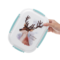 Outdoor Picnic Bento Box RVS Thermische Voedsel Container Lunchbox 3/4 Grid Japanse kleurpatroon