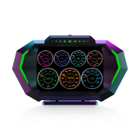 P24 Head Up Display Dual System Digtial Water Oil Temp Turbo Press lnclinometer HUD OBD2 Auto accessoire On board