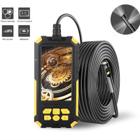 P50 8mm Triple Lens Industriële Endoscoop 1080P Full HD 4,5 inch LCD Digitale Inspectie Borescope Camera met 9 LED voor