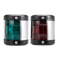 Paar 12V LED Navigatie Zij signaallichten voor Marine Boat Rood + Groen