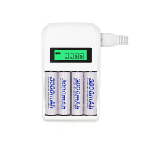 Palo C907W 4 slots Smart Intelligent Charger voor AA / AAA NiCd NiMh batterij LCD display