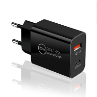 PD20W 2 Ports USB PD Lader Dubbele 20W USB C PD3.0 QC3.0 Snellader Adapter EU stekker voor iPhone 12 13 14 14 Pro Max vo