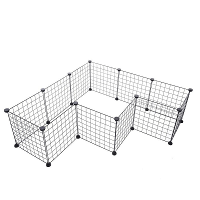 Pet Iron Fence House Opvouwbare DIY Box Iron Fence Kennel Oefening Trainingsruimte voor Cat Dog
