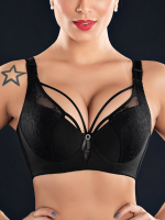 Plus size Lace Criss Cross volledige dekking Verzamel verstelbare BH