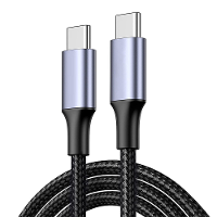 Pobod 100W Type C naar Type C kabel 10Gbps Snelle gegevensoverdracht Ondersteuning voor 4K/8K Display 0.5M/1M/2M lang vo