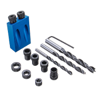 Pocket Hole Jig met Dowel Boorset Boorgeleider Houtbewerking Gereedschap