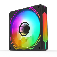 Prism Ⅲ 12CM RGB Case Fan 5V 3Pin Light Synchronized ARGB Desktop AURA Temperature Control Silent PWM White