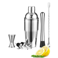 Professionele Bar Cocktailshaker Set Roestvrij Staal 750ml 550ml Mixer Accessoires Bartender Kit