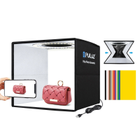 PULUZ 25 cm × 25 cm × 25 cm Opvouwbare Draagbare Foto Verlichting Studio Schieten Tent Box met 12 Kleuren Achtergronden