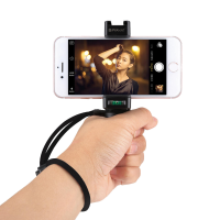 PULUZ PU366 Handheld Grip Rig Stabilizer ABS Statiefadapterbevestiging met koude schoenbasis en polsband