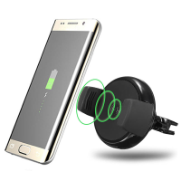 Qi Draadloze Lucht Ventilator Car Mount Lader Dock Mount Holder Voor Samsung S8 S7
