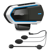 QTB35 Motorfiets Bluetooth Helm Headset Draadloze Muziek Hoofdtelefoon Over ear Stereo Headset V5.0 Waterdicht