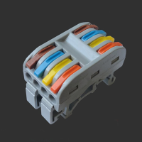 Quick Wire Connectors met Rail 4Pin PCT 224 Terminal Block Conductor SPL 4 Push In LED Light Compacte kabelsplitter